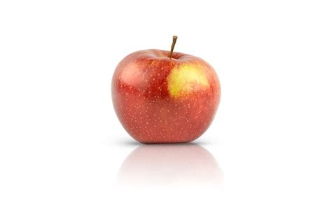 Premium Photo One Red Apple Is Isolated On A White Background