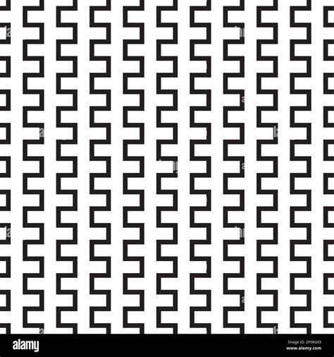 Seamless Abstract Black And White Simple Diagonal Square Zig Zag