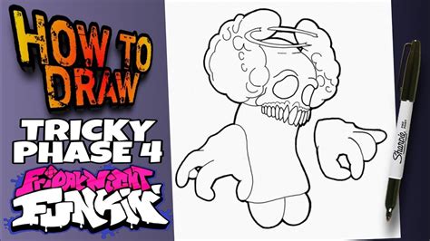 How To Draw Tricky Phase 4 From Friday Night Funkin Como Dibujar A