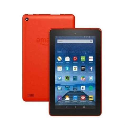 Amazon Fire 7 Tablet With Alexa 7 Display 8gb Punch Red 7th Generation