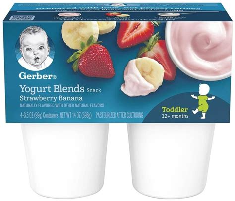 Gerber Yogurt Blends Snack Strawberry Banana Yogurt 99gm Cups At Rs 480