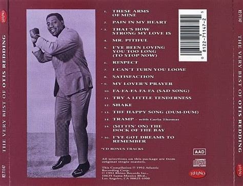 Otis Redding The Very Best Of Otis Redding 1992 Cd Rip