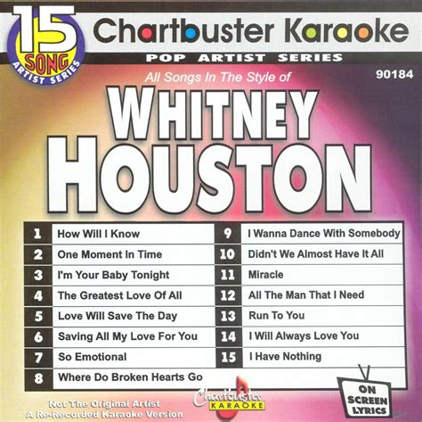 best buy chartbuster karaoke whitney houston vol 1 [cd]