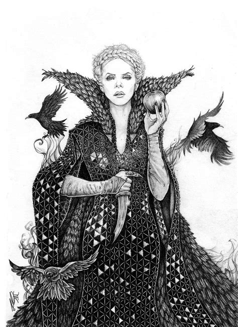 Fan Art By Danielfoez Ravenna Snow White Snow White Drawing Queen