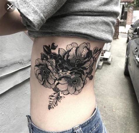Flower Tattoo Black Tattoo Cover Up Cover Tattoo Neck Tattoo