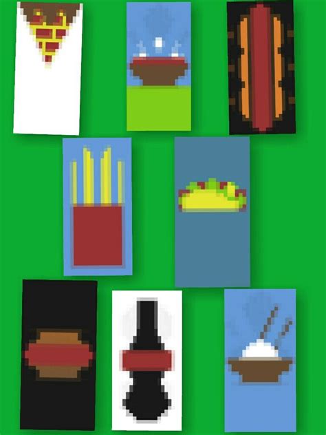 3 Food Banner Designs In Minecraft Caminada Popular