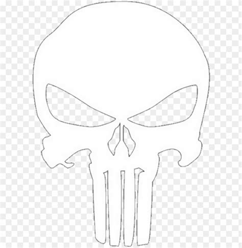 Report Abuse White Punisher Skull Png Image With Transparent