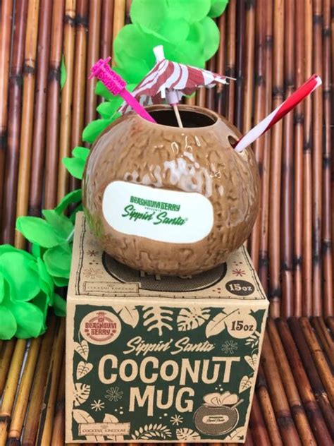 Beachbum Berry Sippin Santa Coconut Tiki Mug 15oz Bonus Box Pick
