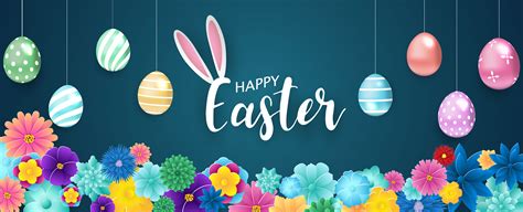 Easter pictures are free for commercial use. Happy Easter Background with Hanging Eggs - Download Free ...