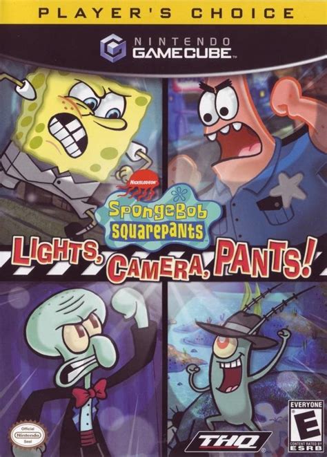 Spongebob Squarepants Lights Camera Pants Video Game Box Art Id