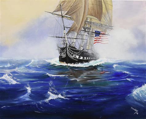 Uss Constitution Painting By Glen Donley Pixels