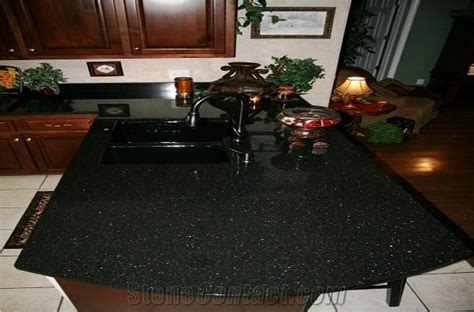 Black Galaxy Granite Countertops From India