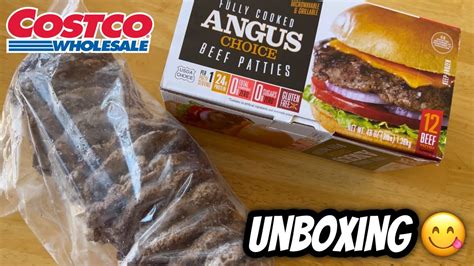 Costcos Fully Cooked Burger Patties Unboxing Angus Choice Beef