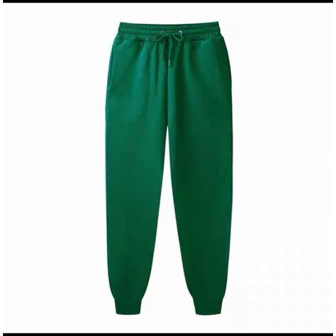 unisex plain cotton jogger pants 7color m 4xl shopee philippines