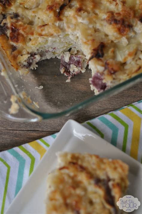 Patrick's day for an easy, festive breakfast (or dinner!) on the big day. Corned Beef and Cabbage Casserole - Mom 4 Real