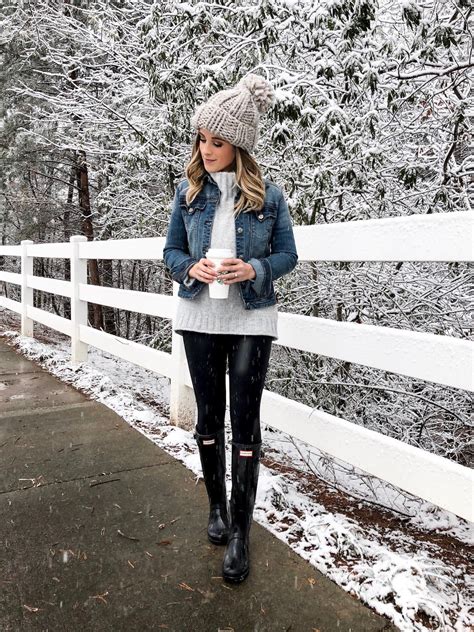 Top Instagram Roundup Snow Day Outfit Rainboots Outfit Casual