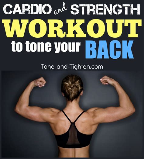 Best Cardio And Strength Workout To Tone Your Back Muscles Tone And Tighten