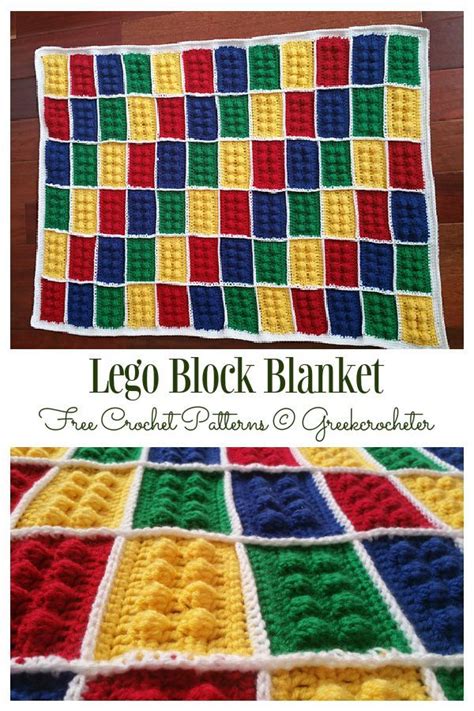 Colorful Lego Blanket Crochet Patterns Diy Magazine Crochet Lego
