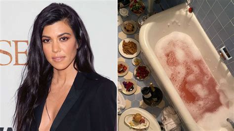 kourtney kardashian responds to instagram followers grossed out by her nasty bathtub feast