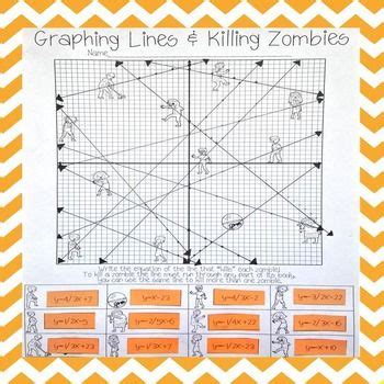 (teacherspayteachers.com) zombies & graphing lines sounds like fun! Pin on Education ideas