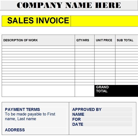 Sales Invoice Forms