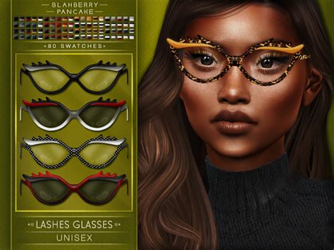 Lashes Glasses Unisex Blahberry Pancake The Sims 4 Download