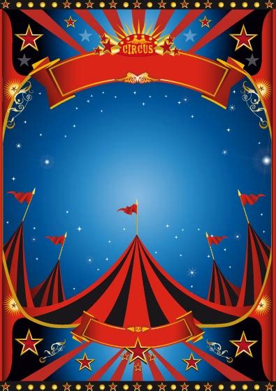 Vintage Style Circus Poster Design Vector 01 Free Download