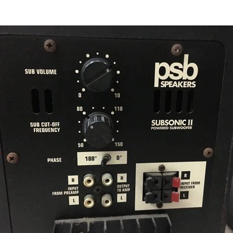 Psb Subsonic Ii 12 Inch Powered Active Subwoofer 300 Watts Made In