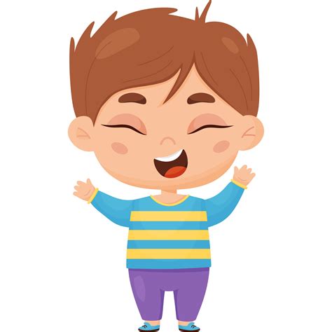 Free Happy Joyful Boy Male Character Emotion 15116071 Png With