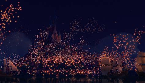 Disney Company Movies Night Lights Lanterns Tangled Rapunzel Wallpaper