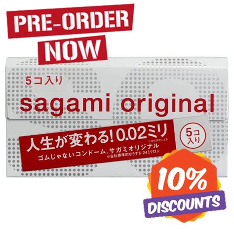 【pre Order】sagami Original 002 Condoms 002mm 5 Packs 大国百货店