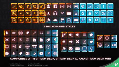 Also comes with animated buttons, so you can add electricity effects to your stream deck. Lava & Ice | Free Icons | Elgato Stream Deck | Visuals by ...