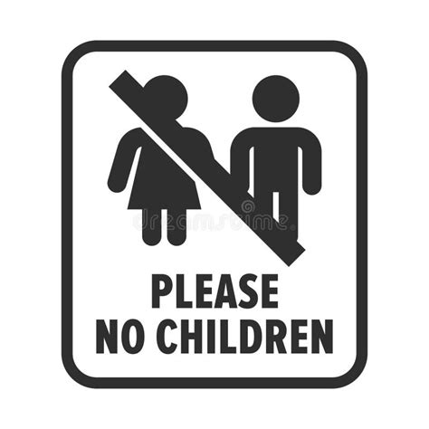No Children Allowed Warning Sign Stock Illustrations 93 No Children