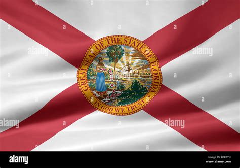 A Very Large Flag Of Florida Stock Photo Alamy