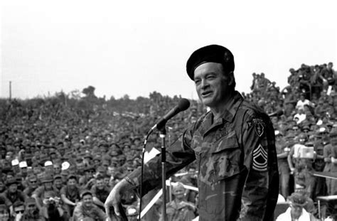 Bob Hope Entertains The Troops In 1971 At Cu Chi In Vietnam Hope