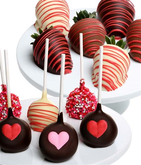 But you can't eat the wooden kinds, so i like them a smoodge less. Valentine's Day Chocolate Cake Pops & Strawberries at From You Flowers