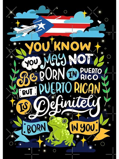 Puerto Rican Born In You Puerto Rico Boricua Poster By Anziehend