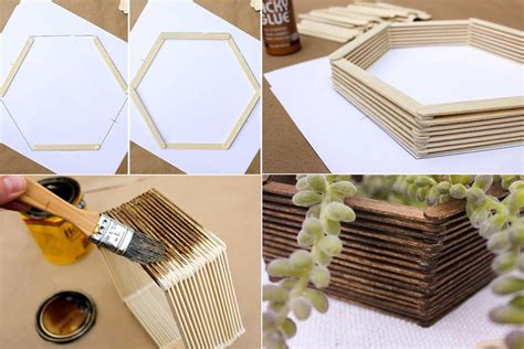 Hiasan dinding gantung dari kertas karton. Cara Membuat Hiasan Dinding Buatan Sendiri Mini Hexagonal ...
