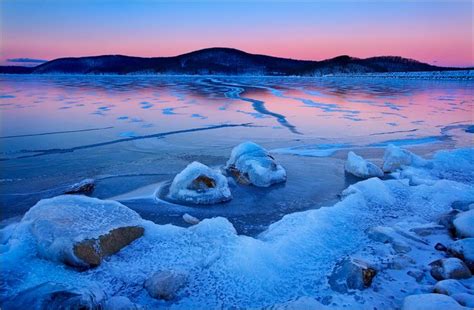 Winter Glow Quabbin Reservoir Ma Patrick Zephyr Photography