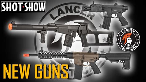 Top 5 New Airsoft Guns At Shot Show From Lancer Tactical 2017 Youtube