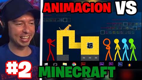 Charly Reacciona A Animacion Vs Minecraft 2 The Building Contest