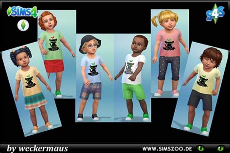 Blackys Sims 4 Zoo Toddlers T Shirts Panhter By Weckermaus Sims 4
