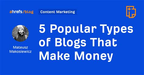 Popular Types Of Blogs That Make Money
