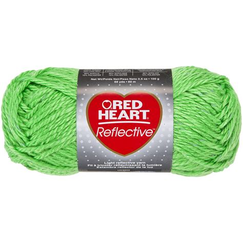Red Heart Reflective Yarn Neon Green
