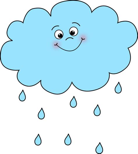 Happy Rain Cloud Clip Art Happy Rain Cloud Image