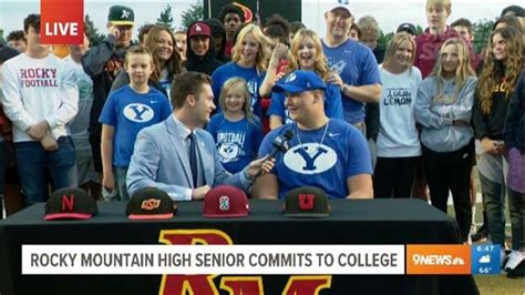 Rocky Mountains Ethan Thomason Commits To Byu On 9news