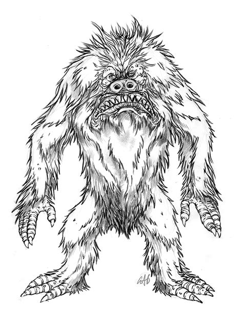 The Doodles Designs And Art Of Christopher Burdett A Scary Monster