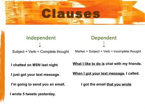 Clauses And Phrases Ppt