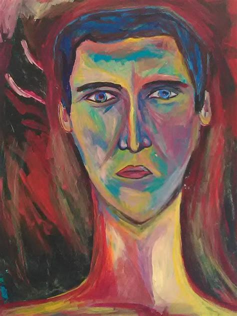 Self Portrait 3 Painting By Paula Reilly