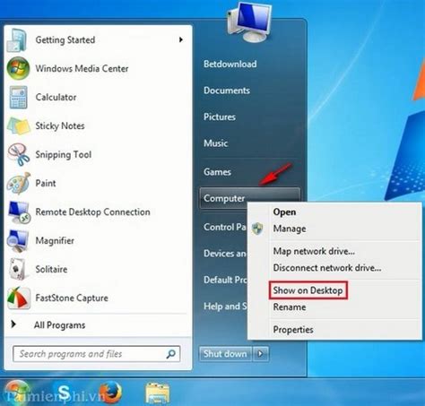 How To Display The My Computer Icon On The Windows 7 Desktop
